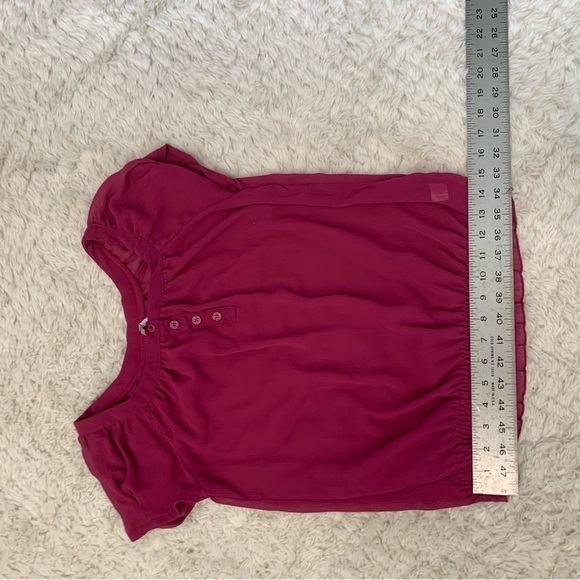 Max Love Silk Blend Sheer Top Women’s Small Pink Y2K - Picture 6 of 7